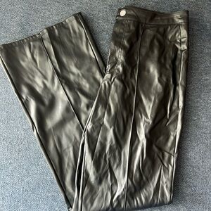 Wild Fable Black Faux Leather Trousers